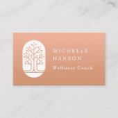Individuelle Farbe Moderner Wellness Coach für Bäu Visitenkarte (Vorderseite)