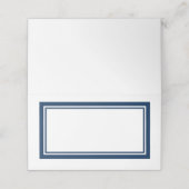 Individuelle Farben Moderne klassische Doppelgrenz Platzkarte (Außenseite Aufgefaltet)