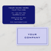 Individuelle Farben Schriftart Ihre eigene Design Visitenkarte (Vorne/Hinten)