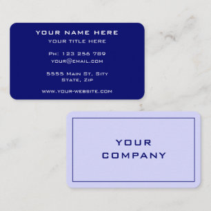 Individuelle Farben Schriftart Ihre eigene Design Visitenkarte