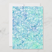 Individuelle Feier Feier Feier Schnee Familie Einladung (Rückseite)