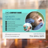 Individuelle Fensterklammern für das Zahnarztgesch Fensteraufkleber (Blatt 2)