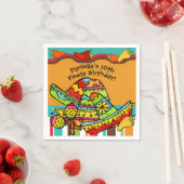 Individuelle Fiesta-Geburtstagspapiere Napkins Serviette (Beispiel)