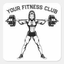 Individuelle Fitness Club Design mit weightlifter