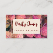 Individuelle florale Visitenkarte (Vorderseite)