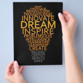 Individuelle Flyer für Inspirationslampen (Hand)