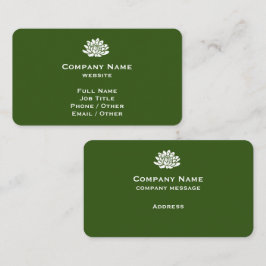 Individuelle Forest Green Business Card Visitenkarte