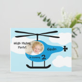 Individuelle Foto Beförderung Geburtstag Einladung (Stehend Vorderseite)