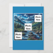 Individuelle Foto-Bergwelt Feiertagskarte (Vorderseite)
