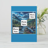 Individuelle Foto-Bergwelt Feiertagskarte (Stehend Vorderseite)