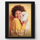 Individuelle Foto-Familienpet-Liebe Fotoplatte (Vorderseite)