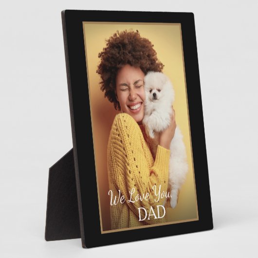 Individuelle Foto-Familienpet-Liebe Fotoplatte (Seite)