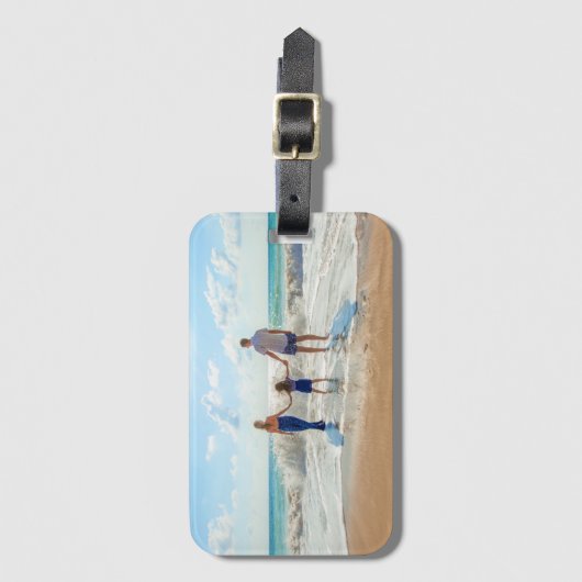 Individuelle Foto Gepäckmarke Design Ihre eigenen Gepäckanhänger (Vorderseite Vertikal)