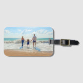 Individuelle Foto Gepäckmarke Design Ihre eigenen Gepäckanhänger (Vorderseite (Horizontal))