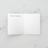 Individuelle Foto Happy Birthday Card Dankeskarte (Innenseite)