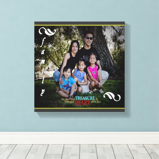 Individuelle Foto Leinwand (Insitu (Holzboden))