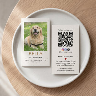 Individuelle Foto-Pet-Influencer-Kooperations-Gesc Visitenkarte