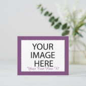 Individuelle Foto-Rahmen, die Sie selbst gestalten Postkarte (Stehend Vorderseite)