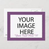 Individuelle Foto-Rahmen, die Sie selbst gestalten Postkarte (Vorne/Hinten)