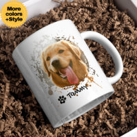 Individuelle Foto-Tasse mit Name und moderner Typo