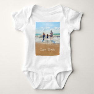 Individuelle Foto Text Baby Bodysuit Ihr Foto Desi Strampler