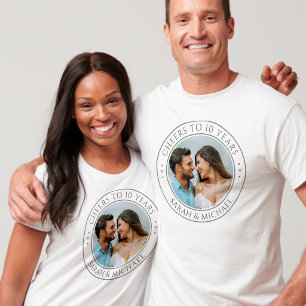Individuelle Foto- und Jahreszeitenpaare T-Shirt