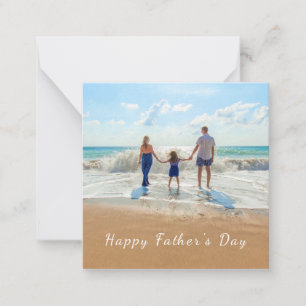 Individuelle Foto- und Text- Happy-Father's-Day-Ka Mitteilungskarte