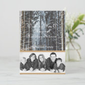 Individuelle Foto Winterlandschaft Feiertagskarte (Stehend Vorderseite)