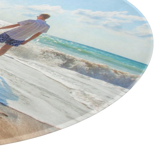 Individuelle Foto-Zuschnitt mit eigenem Design Schneidebrett (Ecke)