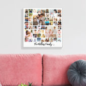 Individuelle Fotocollage Familie 50 Bilder Leinwanddruck (Insitu (Wohnzimmer))