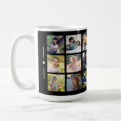 Individuelle Fotocollage-Monogramm personalisiert Kaffeetasse (Links)
