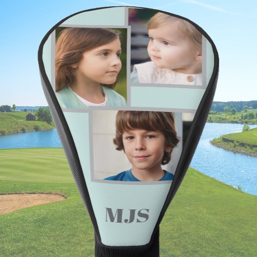 Individuelle Fotocollage-Monogramm-Personalisierun Golf Headcover