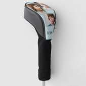 Individuelle Fotocollage-Monogramm-Personalisierun Golf Headcover (angewinkelt)
