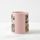 Individuelle Fotocollage zum 1. Muttertag Rosa Blu Tasse (Zentrum)