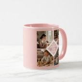 Individuelle Fotocollage zum 1. Muttertag Rosa Blu Tasse (VorderseiteRechts)