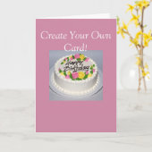 Individuelle Fotokarte machen Sie sich selbst! Karte (Gelbe Blume)