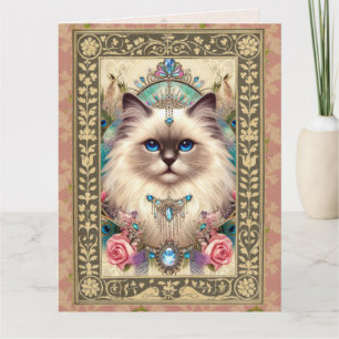 Individuelle Fotokarte - Ragdoll Cat Geburtstag Karte