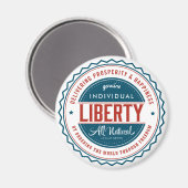 Individuelle Freiheit Magnet (Vorderseite/Rückseite)
