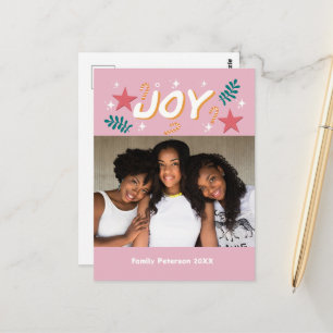 individuelle Freude trendige Foto-girly süße Danke Postkarte