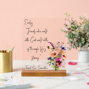 Individuelle Freundschaftsnachricht Acrylschild