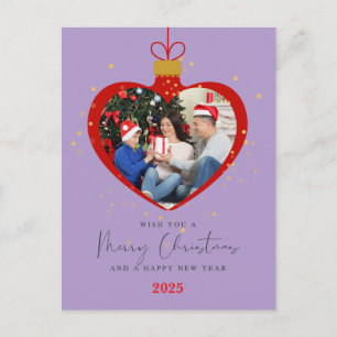 Individuelle Frohe Weihnachten und ein gutes neues Postkarte
