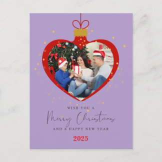 Individuelle Frohe Weihnachten und ein gutes neues Postkarte