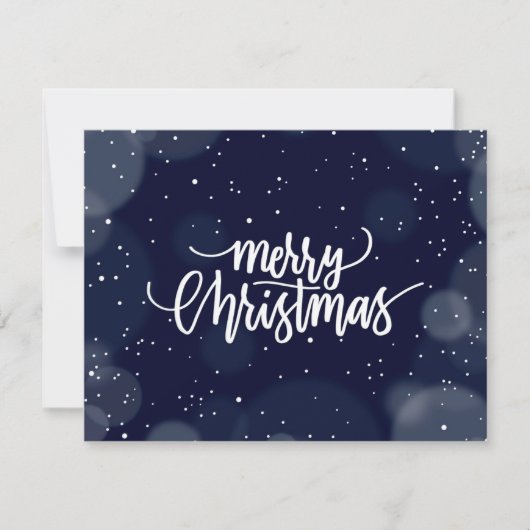 Individuelle Fun Blue Weihnachtskarte Feiertagskarte (Vorderseite)