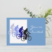 Individuelle Geburtstagsparty, Fahrrad, Fahrrad, F Einladung (Stehend Vorderseite)