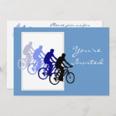 Individuelle Geburtstagsparty, Fahrrad, Fahrrad, F Einladung (Vorne/Hinten)