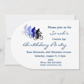 Individuelle Geburtstagsparty, Fahrrad, Fahrrad, F Einladung (Rückseite)