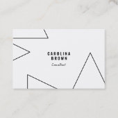 Individuelle, geometrische, moderne Visitenkarte (Vorderseite)