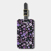 Individuelle Gepäckmarke - Floral Travel ID Gepäckanhänger (Vorderseite vertikal)