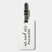 Individuelle Gepäckmarke - MR und MRS. Gepäckanhänger (Vorderseite vertikal)