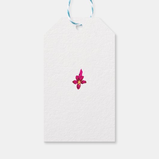 Individuelle Geschenkanhänger | Elegant, Metallic  (Rückseite)